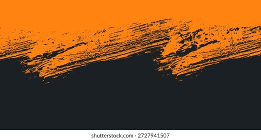 Abstractas fondo de textura de grunge naranja y negro con Vector de efecto semitono. Eps10