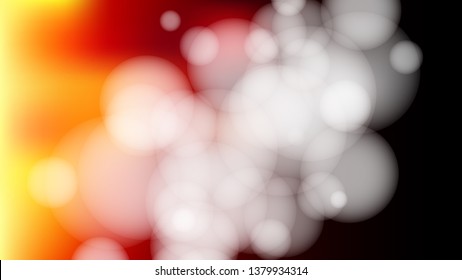 Abstract Orange Black and White Defocused Lights Background Illustrator