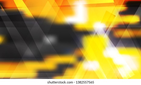 Abstract Orange Black and White Geometric Background Image