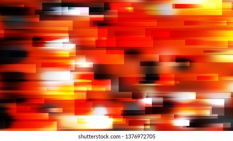 Abstract Orange Black and White Horizontal Lines and Stripes Background
