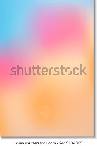 Abstract orange blu and pink wavy liquid background. Vector gradient mesh. Saturated vivid color blend. Modern design template for posters, ad banners, brochures, flyers, covers, websites.