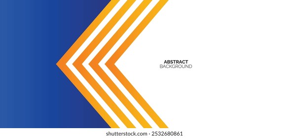 Fundo abstrato laranja e azul do banner. Modelo de plano de fundo de padrão de banner de design gráfico com formas de curva dinâmicas. Terno para negócios, capa, cabeçalho, papel de parede, corporativo, site, folheto
