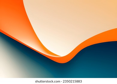 Resumen de fondo geométrico naranja y azul. Composición dinámica de formas. Ilustración vectorial.