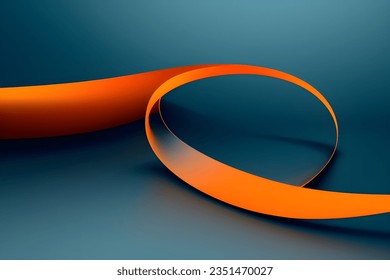Abstract orange and blue geometric background. Dynamic shapes composition. Vector illustration.