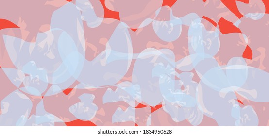 Resumen de diseño de fondo de color de agua de color naranja y azul dibujado a mano vectorial