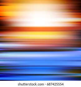 abstract orange blue motion blur background vector illustration