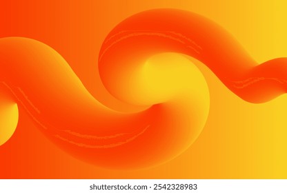 abstrakter orangefarbener violetter Hintergrund mit Farbverlauf und künstlerisch dynamischer Liniendekoration einfach und trendig