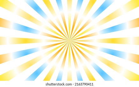 abstract orange blue sun rays, retro styled sun burst pattern texture background, vector illustration, summer line art