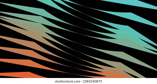 Resumen del fondo de trianggle naranja y azul. Composición dinámica de formas. Diseño de fondo frío para afiches. Ilustración del vector