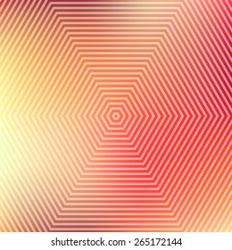 Abstract orange blur color gradient background with polygon pattern for web, presentations and prints. Vector illustration.