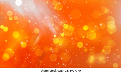 Abstract Orange Blur Lights Background