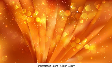 Abstract Orange Blurred Bokeh Background Design