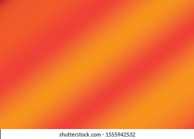 Abstract orange blurred gradient background. Playful backdrop. Vector illustration. Warm concept for your graphic design, banner or poster.