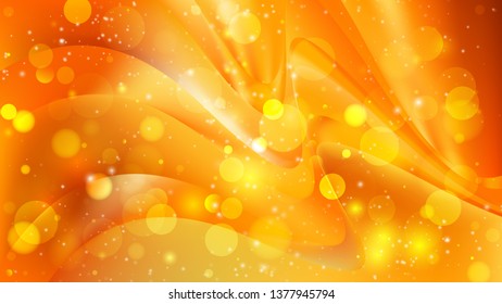 Abstract Orange Blurred Lights Background Design