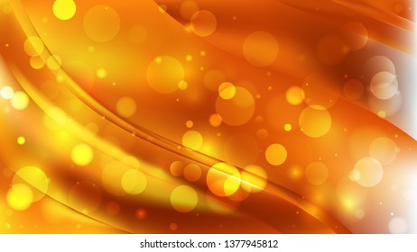 Abstract Orange Blurred Lights Background Vector