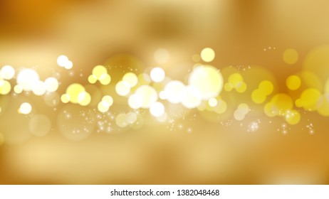 Abstract Orange Blurred Lights Background Vector