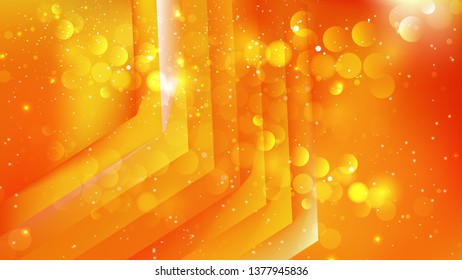 Abstract Orange Bokeh Background