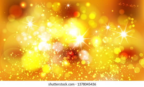 Abstract Orange Bokeh Background