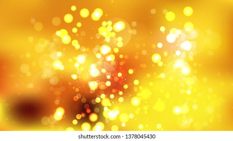 Abstract Orange Bokeh Background Design