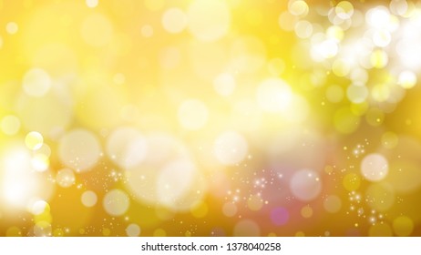 Abstract Orange Bokeh Defocused Lights Background