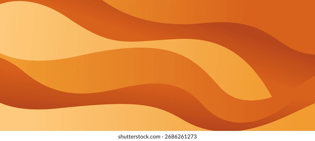 Abstractas fondo de onda degradada naranja, marrón y beige. Diseño de Anuncio moderno. Adecuado para Plantillas, Anuncios de venta, eventos, Sitios web, encabezados y más