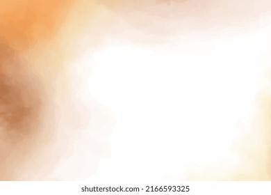 Abstract Orange Brown Watercolor Texture Background