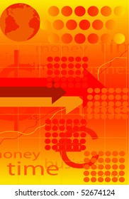 abstract orange business background