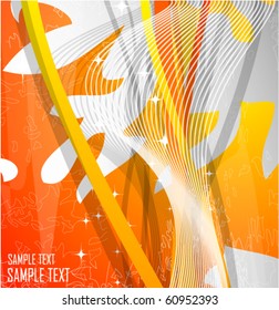 Abstract orange business design