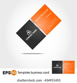 Abstract orange card 
