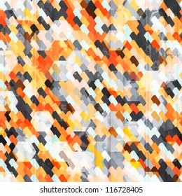 abstract orange cell seamless