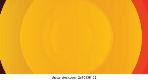 Abstractas círculo naranja sobre fondo rojo oscuro. Ilustración vectorial