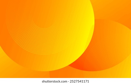 Abstract orange with circle shapes background. Vector illustration
