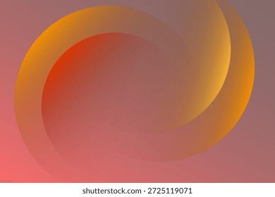 Círculos Laranja Abstratos e Esferas de Gradiente Criar Arte Visual Moderna Quente para Design