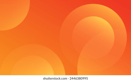 abstract orange circular background. Dynamic sound wave. Design element. Vector illustration
