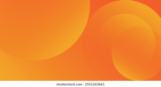 Fondo circular naranja abstracto. Onda de sonido dinámica. Elemento de diseño. Ilustración vectorial