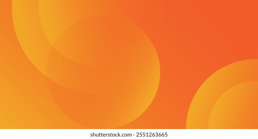 Fondo circular naranja abstracto. Onda de sonido dinámica. Elemento de diseño. Ilustración vectorial