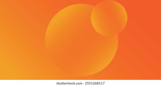 Fondo circular naranja abstracto. Onda de sonido dinámica. Elemento de diseño. Ilustración vectorial