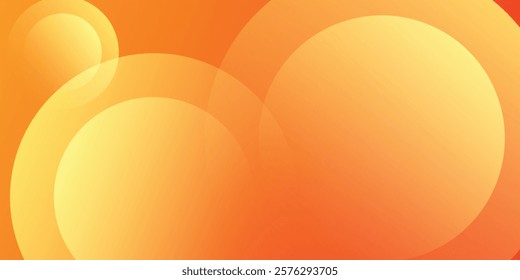 abstract orange circular background. Dynamic sound wave. Design element. Vector illustration