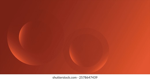 abstract orange circular background. Dynamic sound wave. Design element. Vector illustration