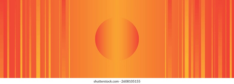 abstract orange circular background. Dynamic sound wave. Design element. Vector illustration
