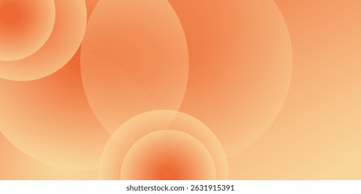 abstract orange circular background. Dynamic sound wave. Design 