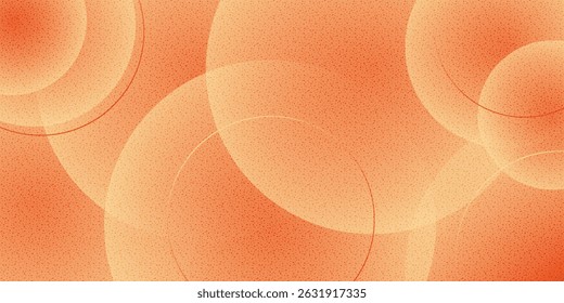 abstract orange circular background. Dynamic sound wave. Design 
