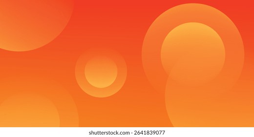 abstract orange circular background. Dynamic sound wave. Design element. Vector illustration
