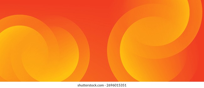 abstract orange circular background. Dynamic sound wave. Design element. Vector illustration
