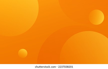 Resumen de color naranja con círculos. Vector Eps10