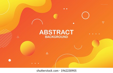 Resumen del color naranja del fondo. Composición dinámica de formas. Ilustración del vector