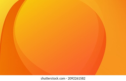 Abstract orange color background. Dynamic shapes composition. Vector illustration