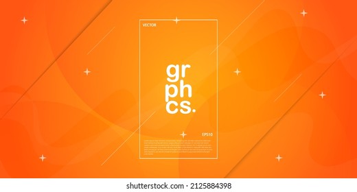 Abstract orange color background. Dynamic shapes composition. can be used for wallpaper,flyer,pesentation,poster and business card. Eps10 vector