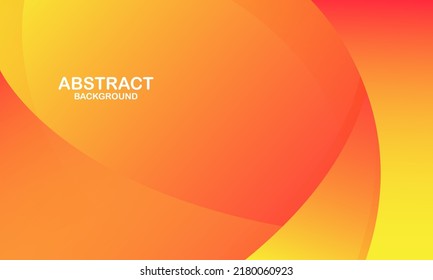 Abstract orange color background. Dynamic shapes composition. Vector illustration