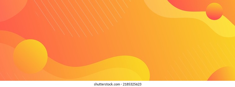 Abstract orange color background. Dynamic shapes composition. Minimal geometric background. Orange elements with fluid gradient. Dynamic shapes composition. Eps10 vector
